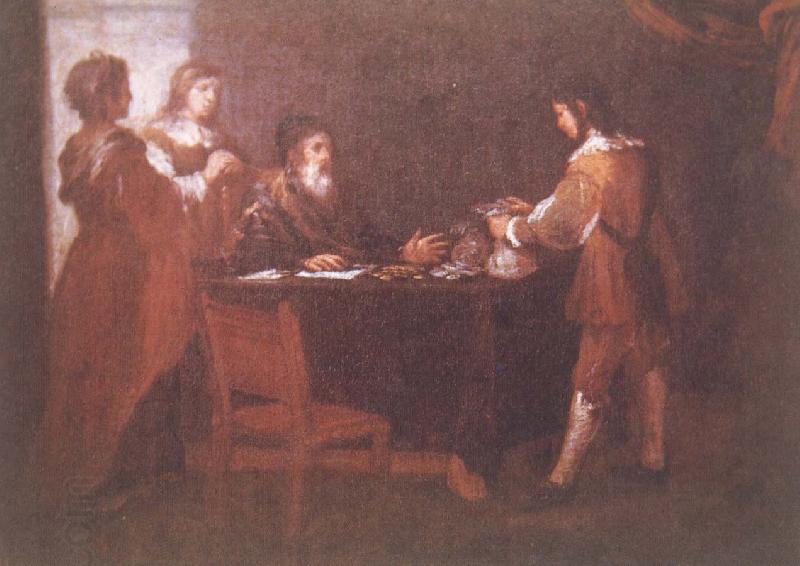 Bartolome Esteban Murillo Libertine family's wealth oil painting picture